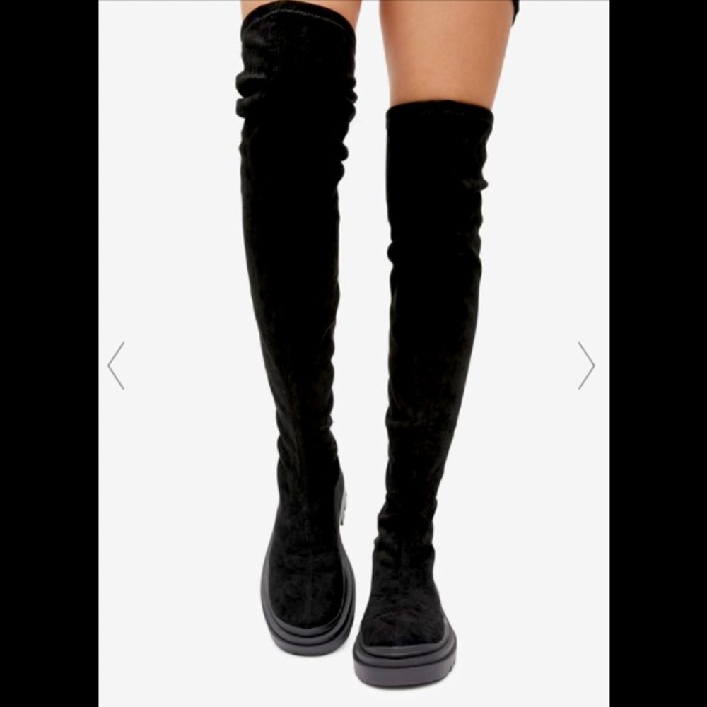 Lemon Drop by Privileged Black Momentum Knee High Boots